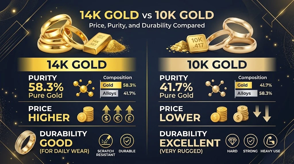 14k gold vs 10k gold